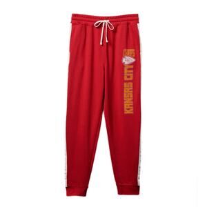 Junk Food Clothing NFL Kansas City Chiefs Overtime Jogger Sz S New $56 Red Cozy